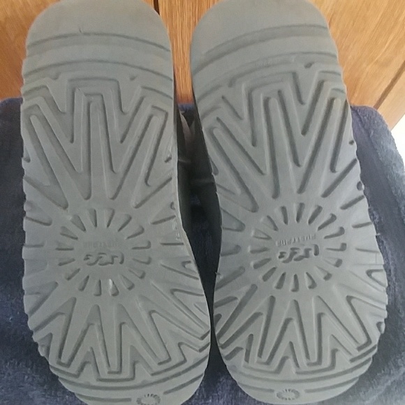 Authentic UGG Bailey Button Gray Boots sz7 - Picture 5 of 8